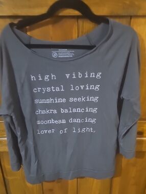 High Vibing Gray Graphic Sweatshirt - Cozy Women's Top